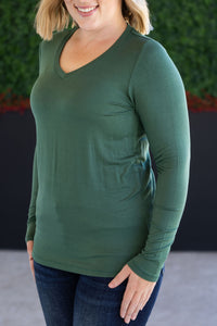 Larissa Long Sleeve in Forest Green