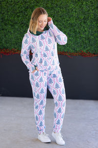 Classic Joggers in Candy Cane Lane