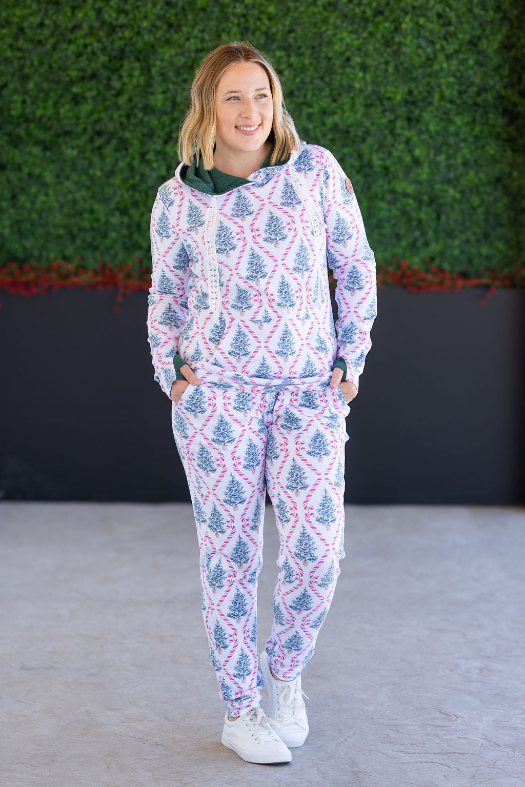 Classic Joggers in Candy Cane Lane