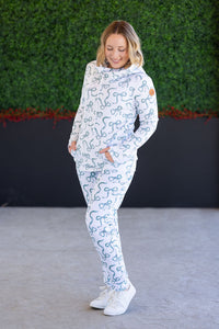 Classic Joggers in Green Ribbons