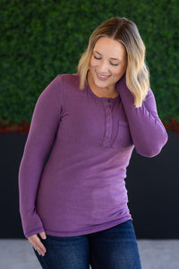 Georgia Long Sleeve Top in Purple