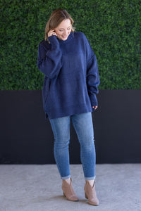 Aurora Cozy Sweater in Navy