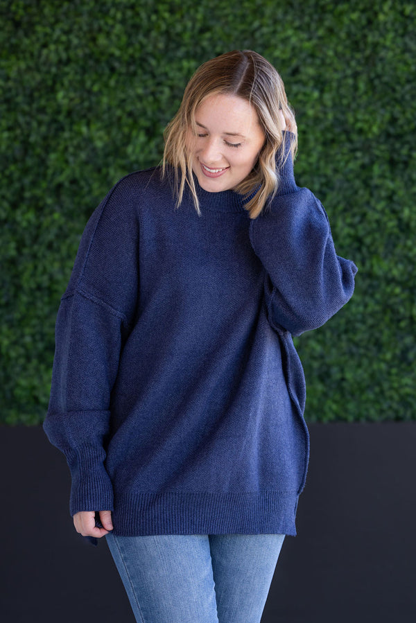 Aurora Cozy Sweater in Navy