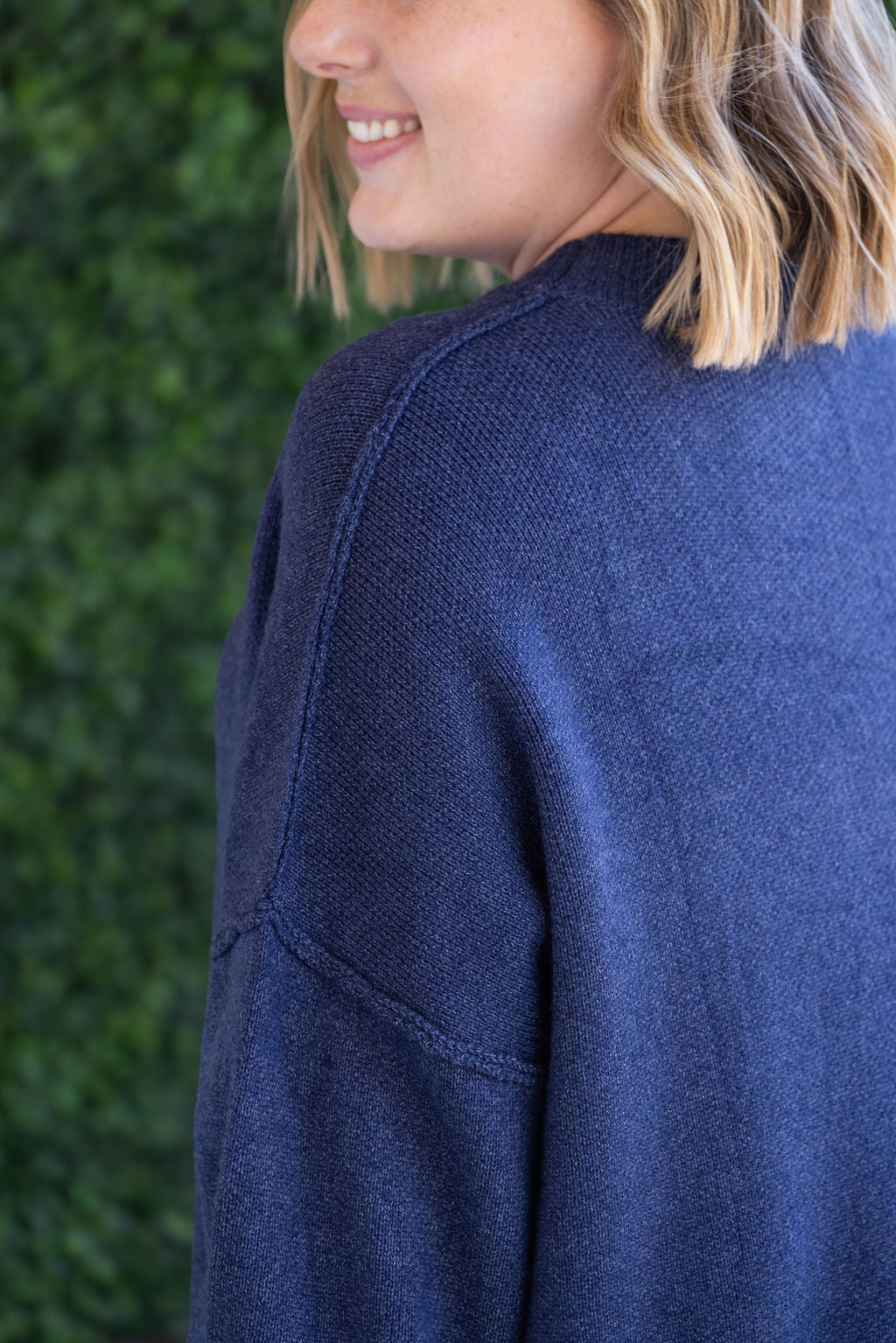 Aurora Cozy Sweater in Navy