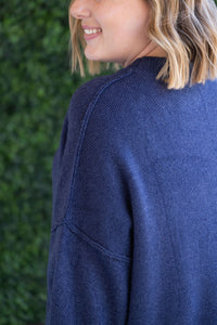 Aurora Cozy Sweater in Navy