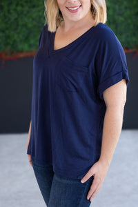 Sierra Pocket Top in Navy