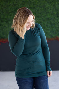 Blair Long Sleeve Top in Hunter Green