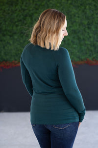 Blair Long Sleeve Top in Hunter Green