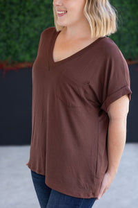Sierra Pocket Top in Brown