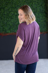 Sierra Pocket Top in Plum