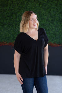 Sierra Pocket Top in Black