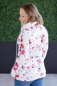 Soft Funnel Neck in Pink Bloom