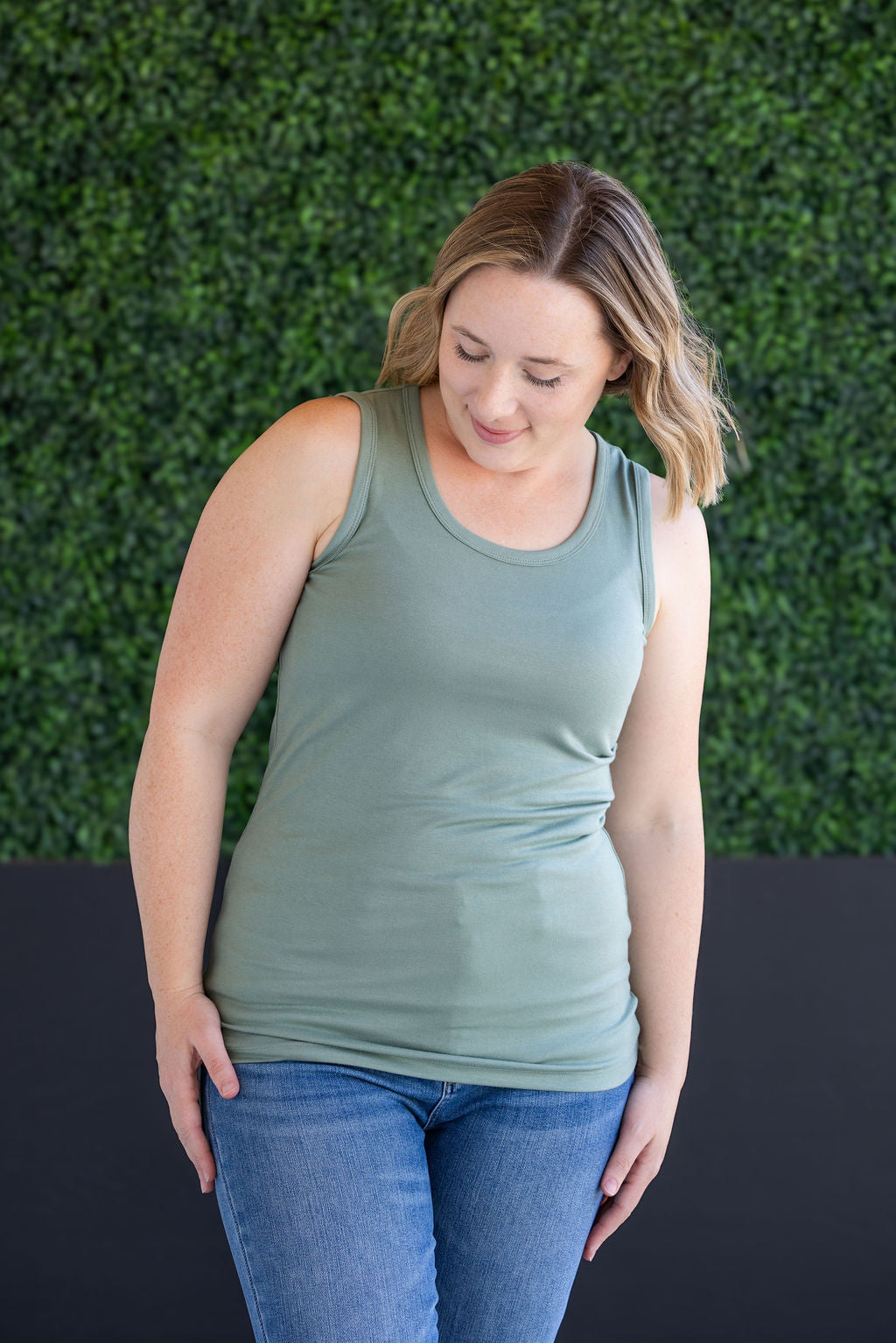 Ava Tank in Sage