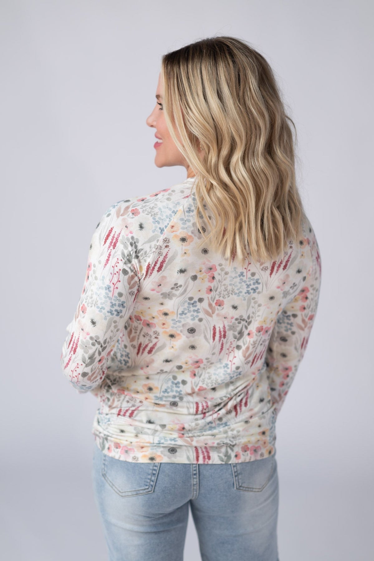 Blair Long Sleeve Top in Wildflower Gardens