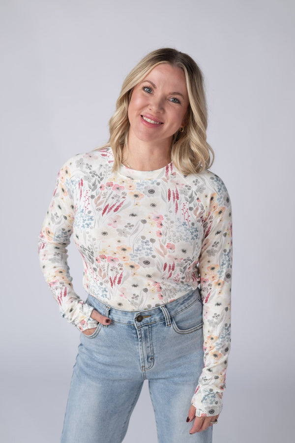 Blair Long Sleeve Top in Wildflower Gardens