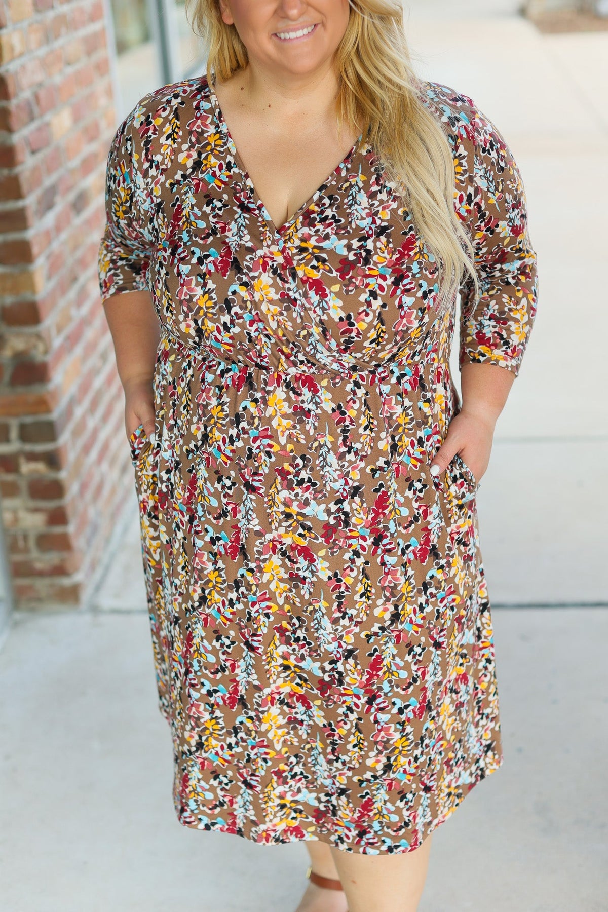Taylor Dress in Mocha Floral