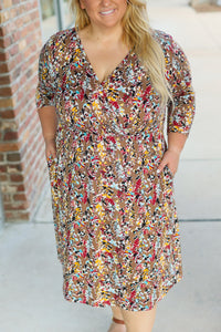 Taylor Dress in Mocha Floral