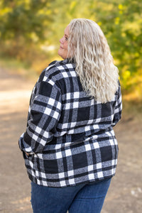 Norah Plaid Shacket  Classic Black and White