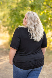 Sophie Pocket Tee in Black
