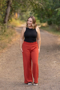 Presley Palazzo Pants in Brick