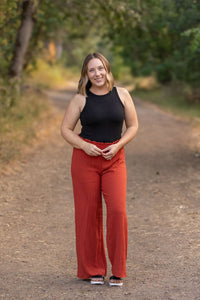 Presley Palazzo Pants in Brick