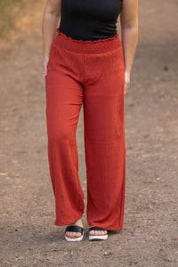 Presley Palazzo Pants in Brick