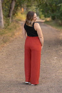 Presley Palazzo Pants in Brick