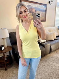 Addison Tank in Yellow