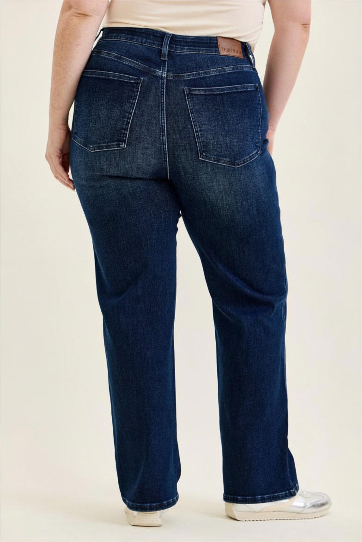Judy Blue High Waist Classic Straight Jean in Dark Midnight Blue