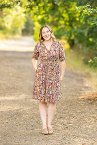 Taylor Dress in Mocha Floral