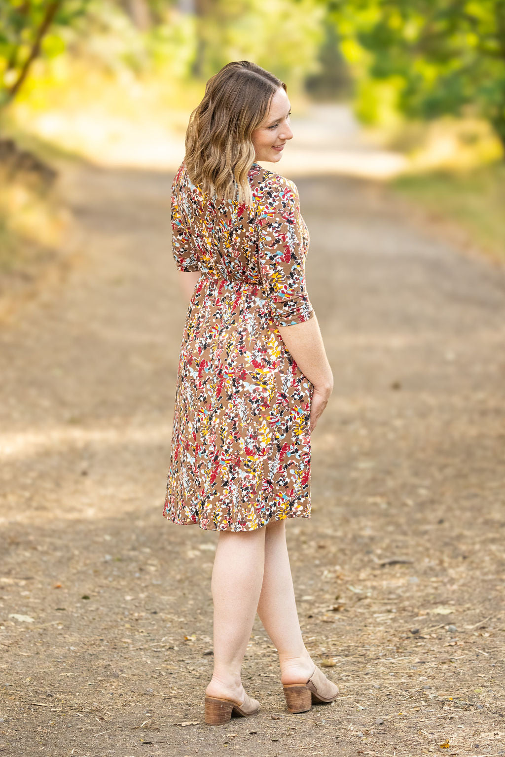 Taylor Dress in Mocha Floral