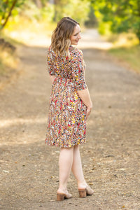 Taylor Dress in Mocha Floral