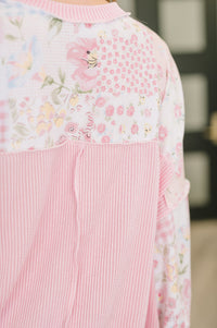 A Little Bias Printed Patchwork Top