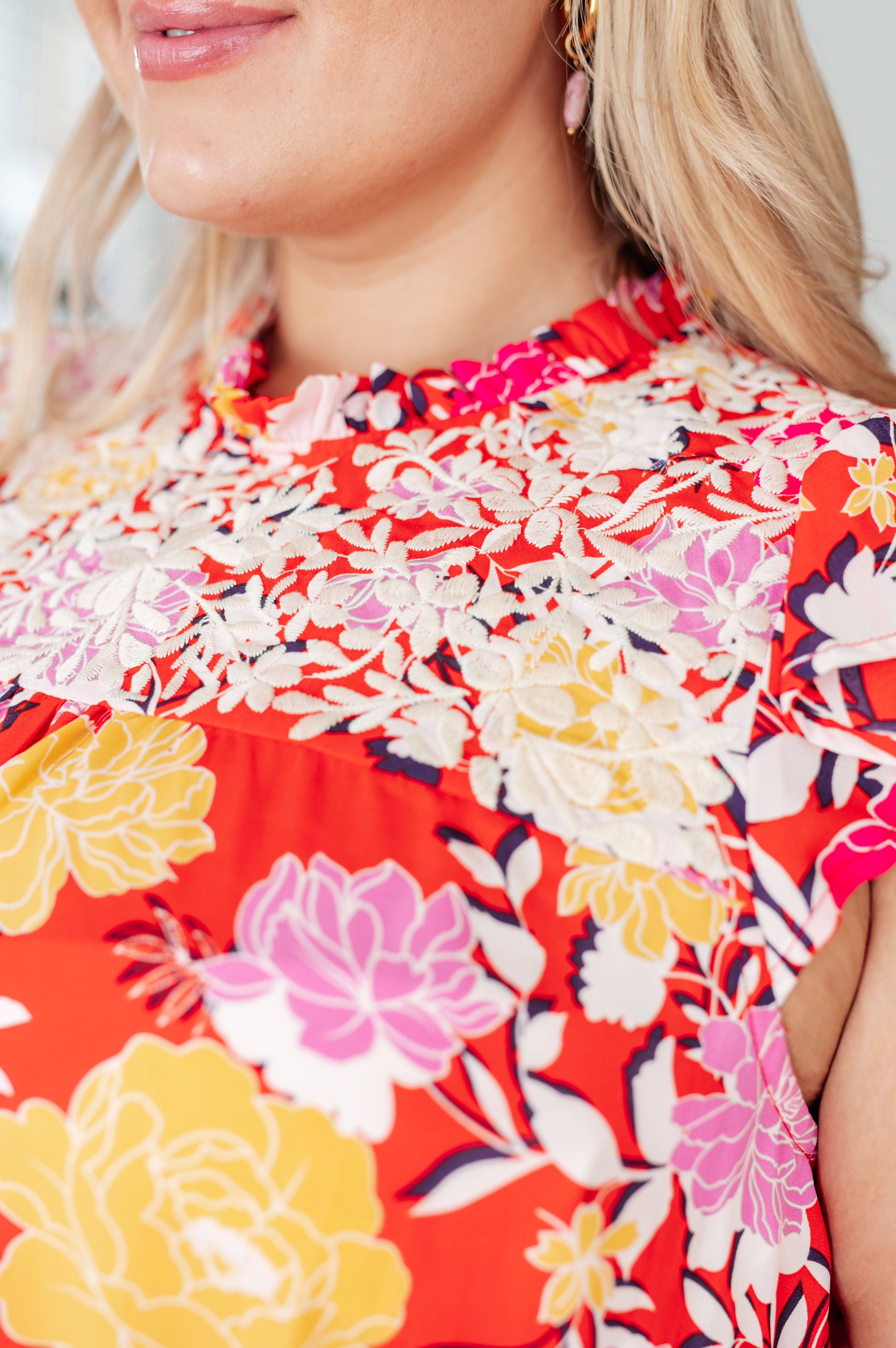 Among The Flowers Floral Top – Boutique 1780