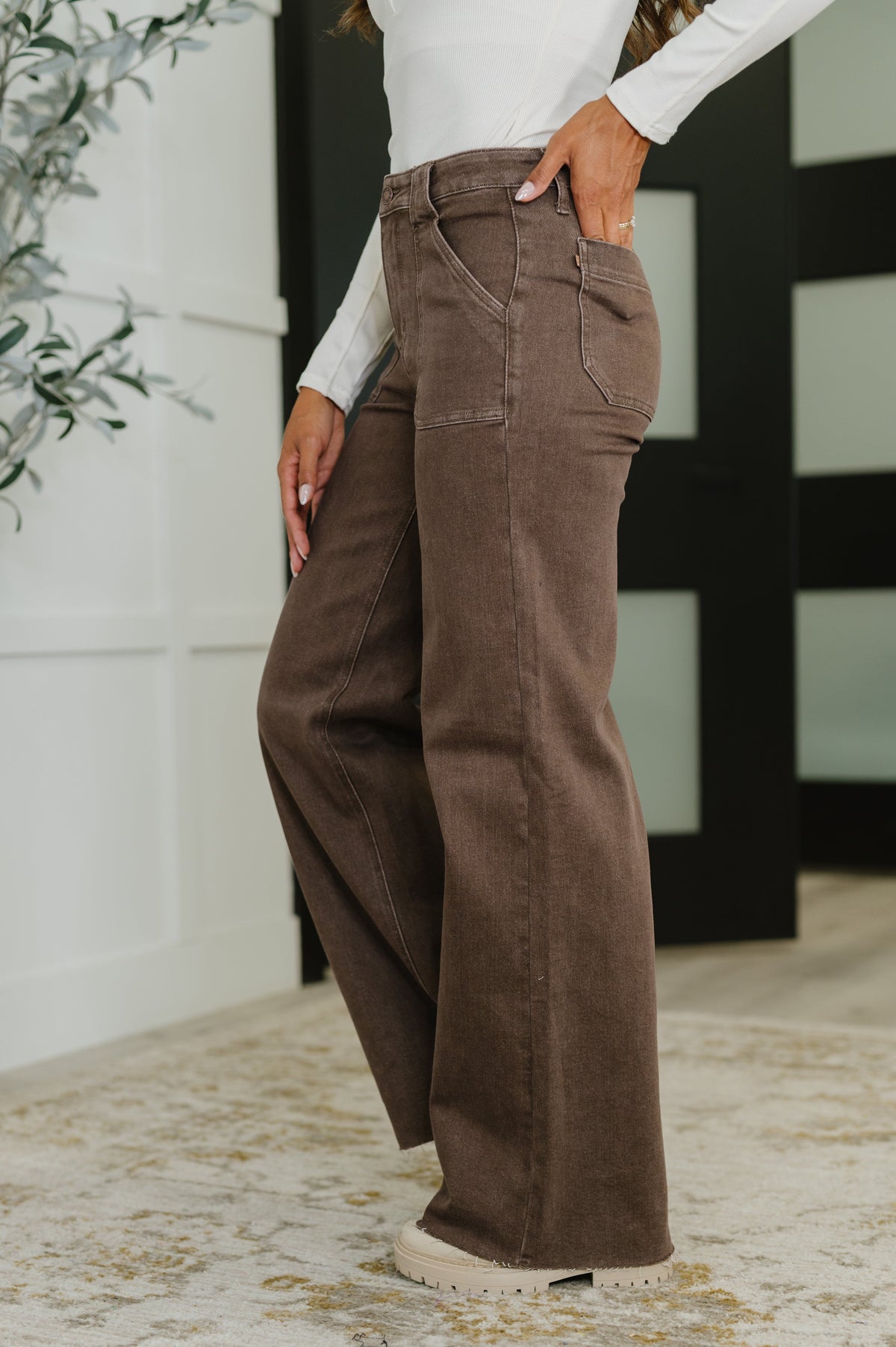 Judy Blue High Waist Retro Wide Leg Jeans