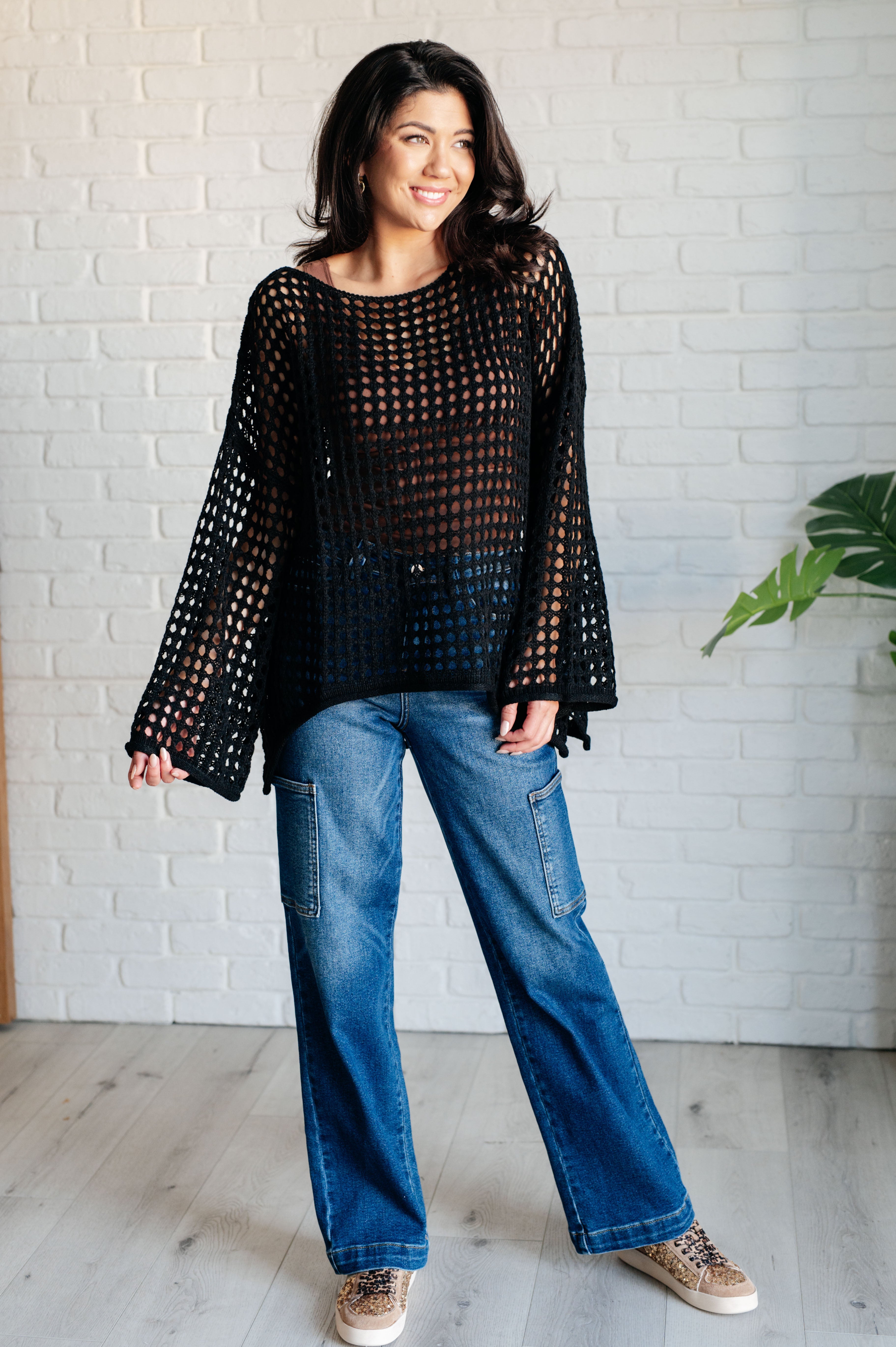 トップス birthdeath fishnet sweater Ask Anyway Fishnet Sweater – Boutique 1780