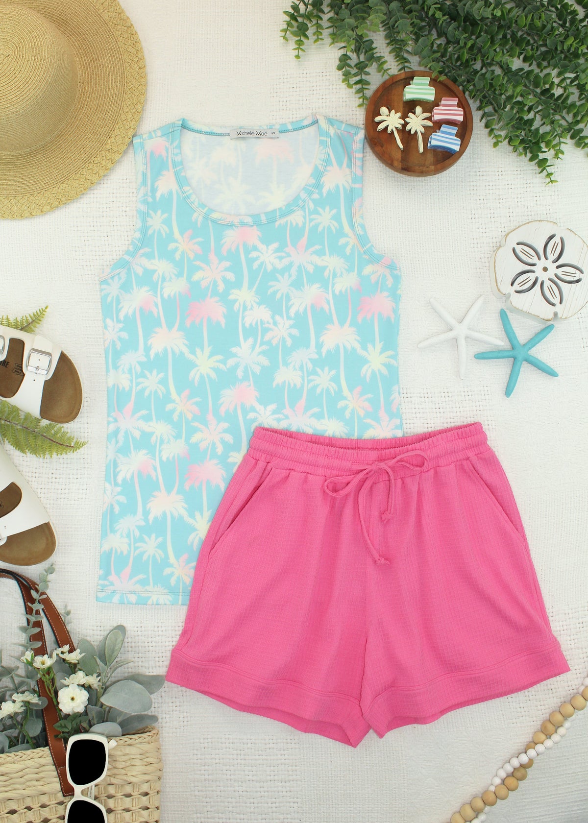 Ava Tank in Aqua Palm