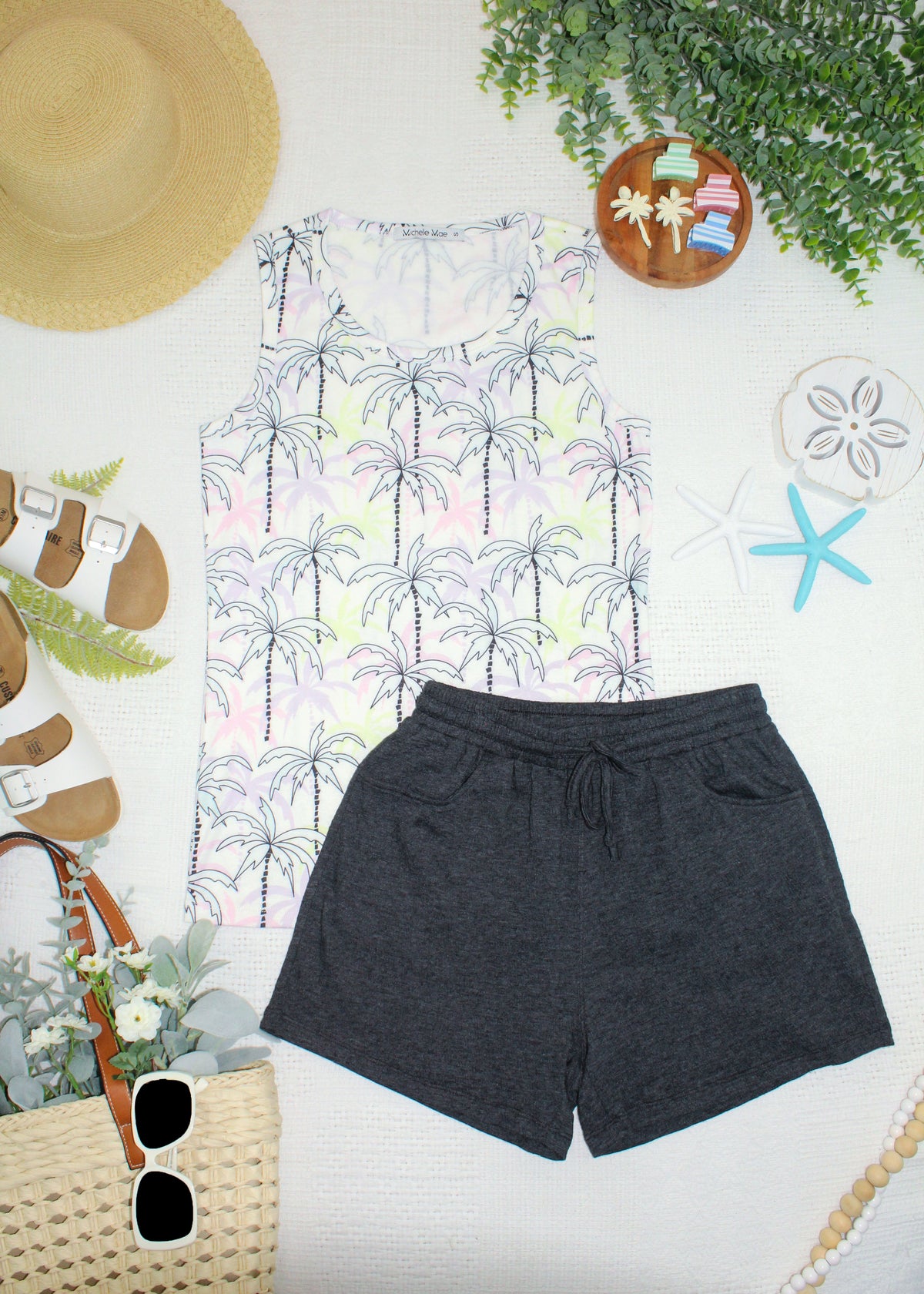 Ava Tank in Neon Palm