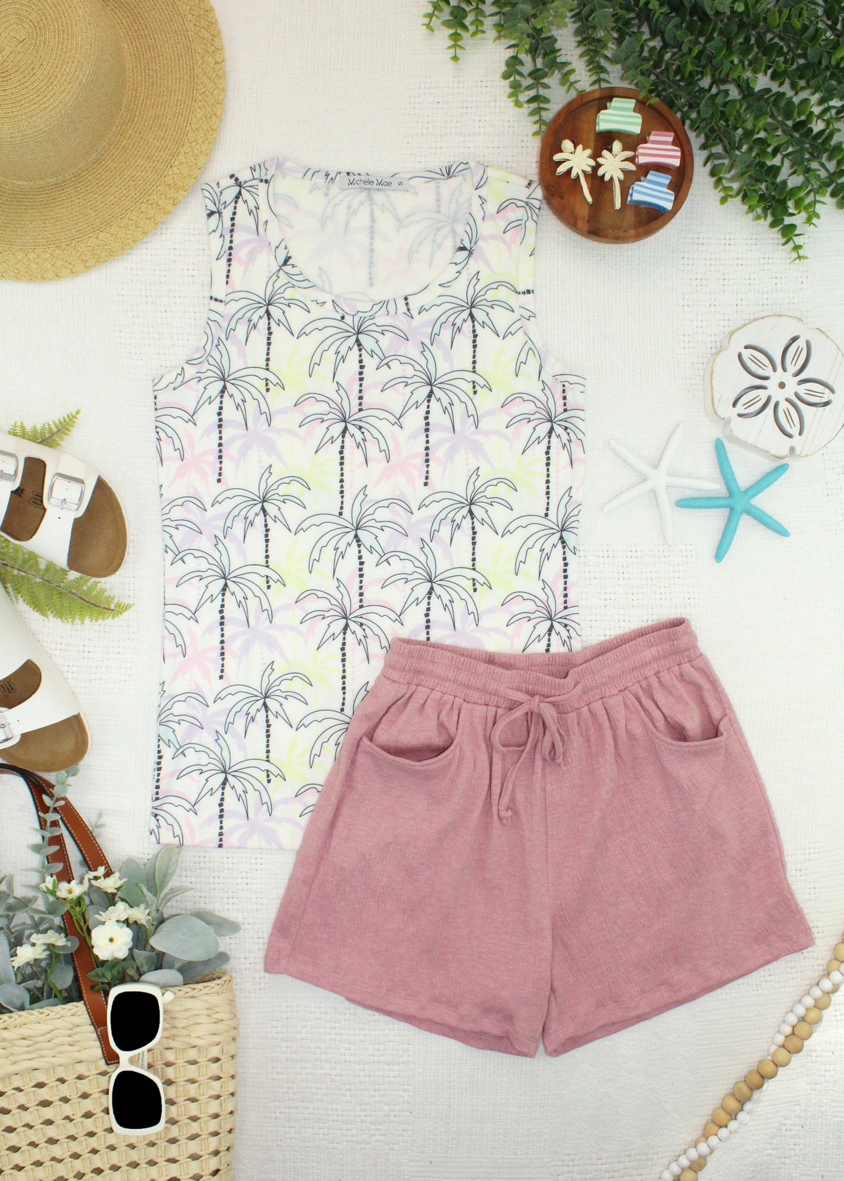 Ava Tank in Neon Palm