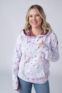 Hailey Pullover Hoodie in Wildflower Gardens