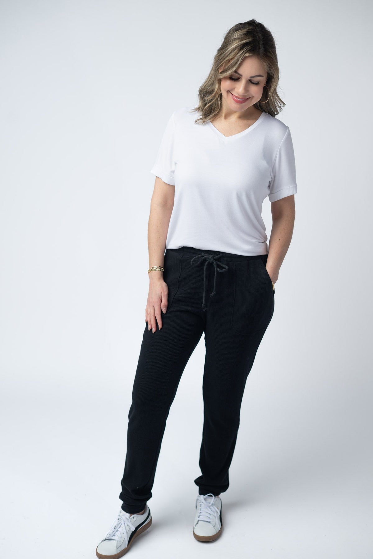 Corrine Joggers in Black