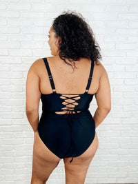 Barcelona Lace Up Swimsuit