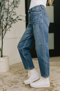 Judy Blue High Waist Soft Barrel Stitch Thru Pocket