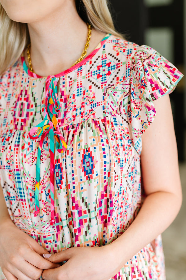 Boho and Behold Flutter Sleeve Dress
