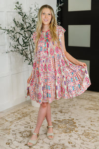 Boho and Behold Flutter Sleeve Dress