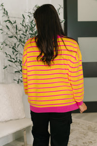Bold Comfort Contrast Drop Shoulder Pullover