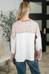 Brick by Brick Color Block Top