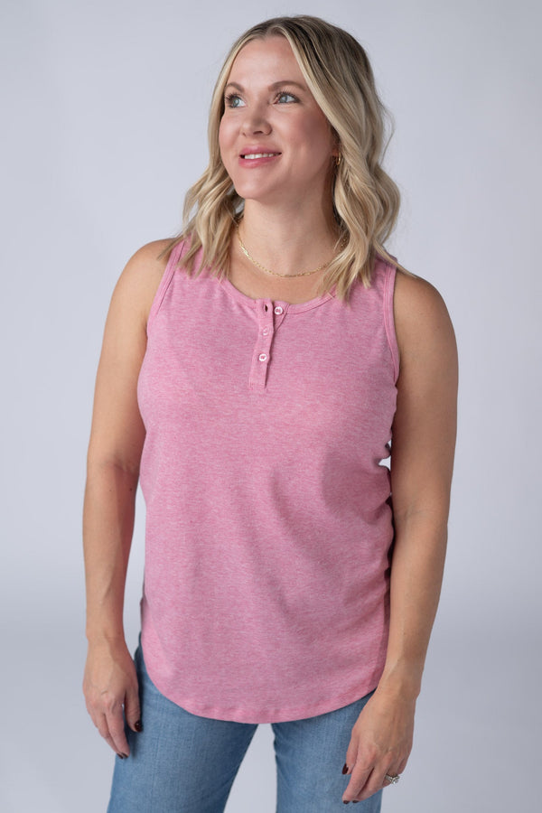 Alison Henley Tank in Rose