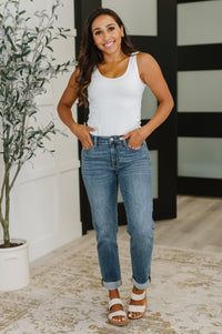 Judy Blue Mid Rise Boyfriend Classic Cuffed