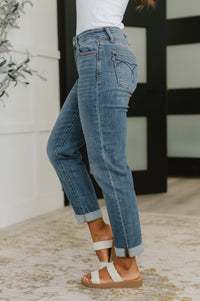 Judy Blue Mid Rise Boyfriend Classic Cuffed